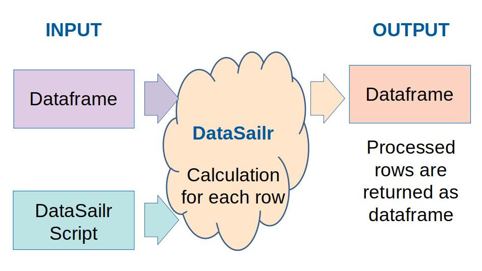 DataSailr input & ouput